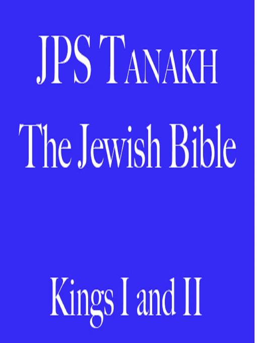 Title details for 1 Kings and 2 Kings by The Jewish Publication Society - Wait list